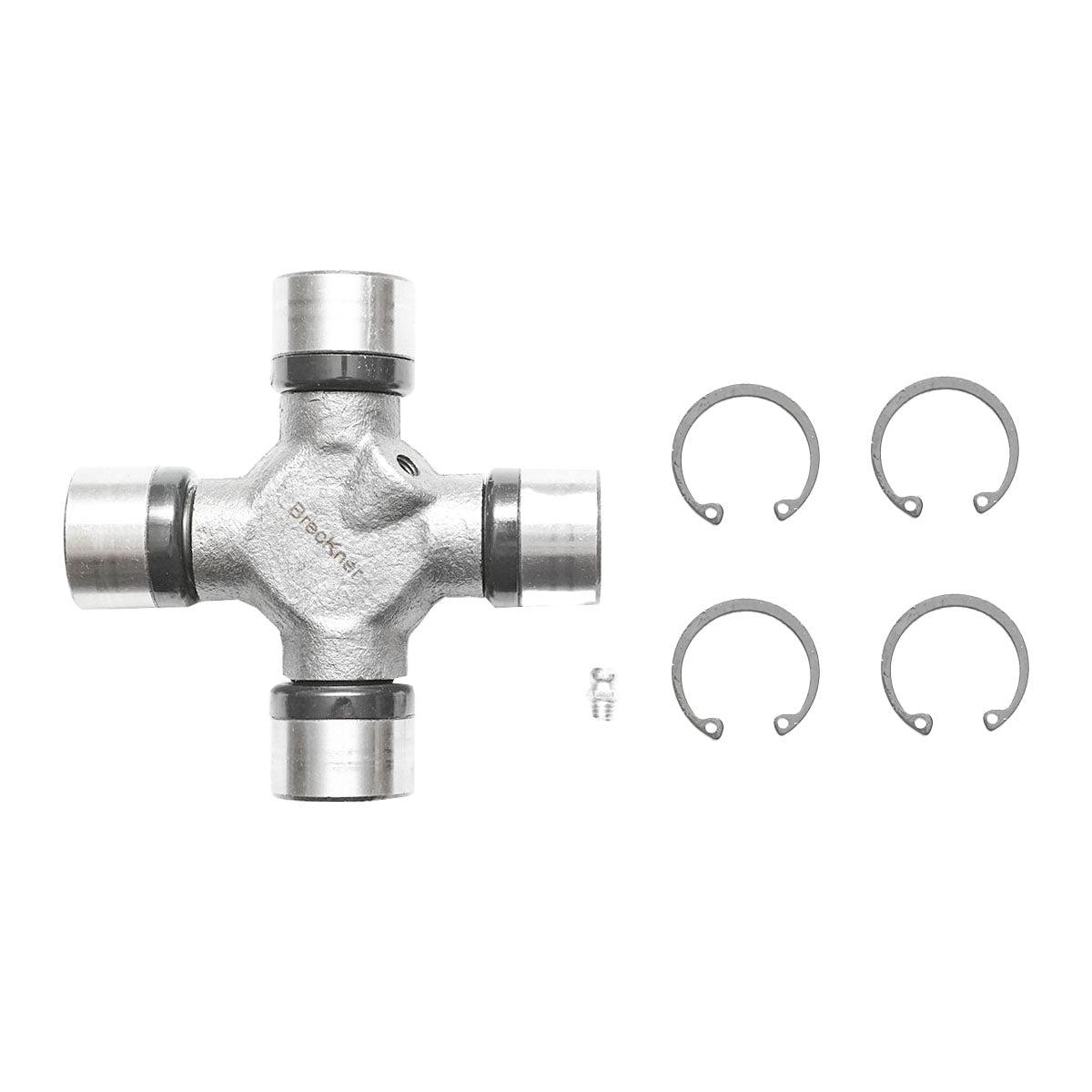 Cardan cross T7 30.2x106.5 with grease fitting and Breckner Germany safety pins